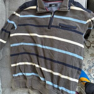 Bugatti Gray and Blue Zip-Up Jacket